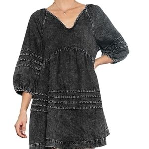 Mustard Seed Charcoal Maternity Dress